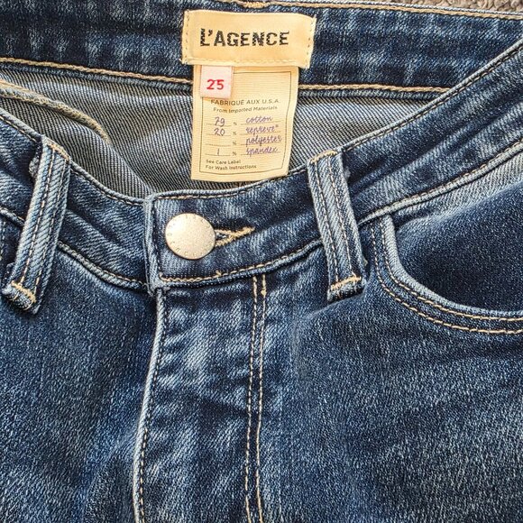 NWT: L'Agence Marty High-rise Flare Jeans Size 25 - Picture 11 of 11